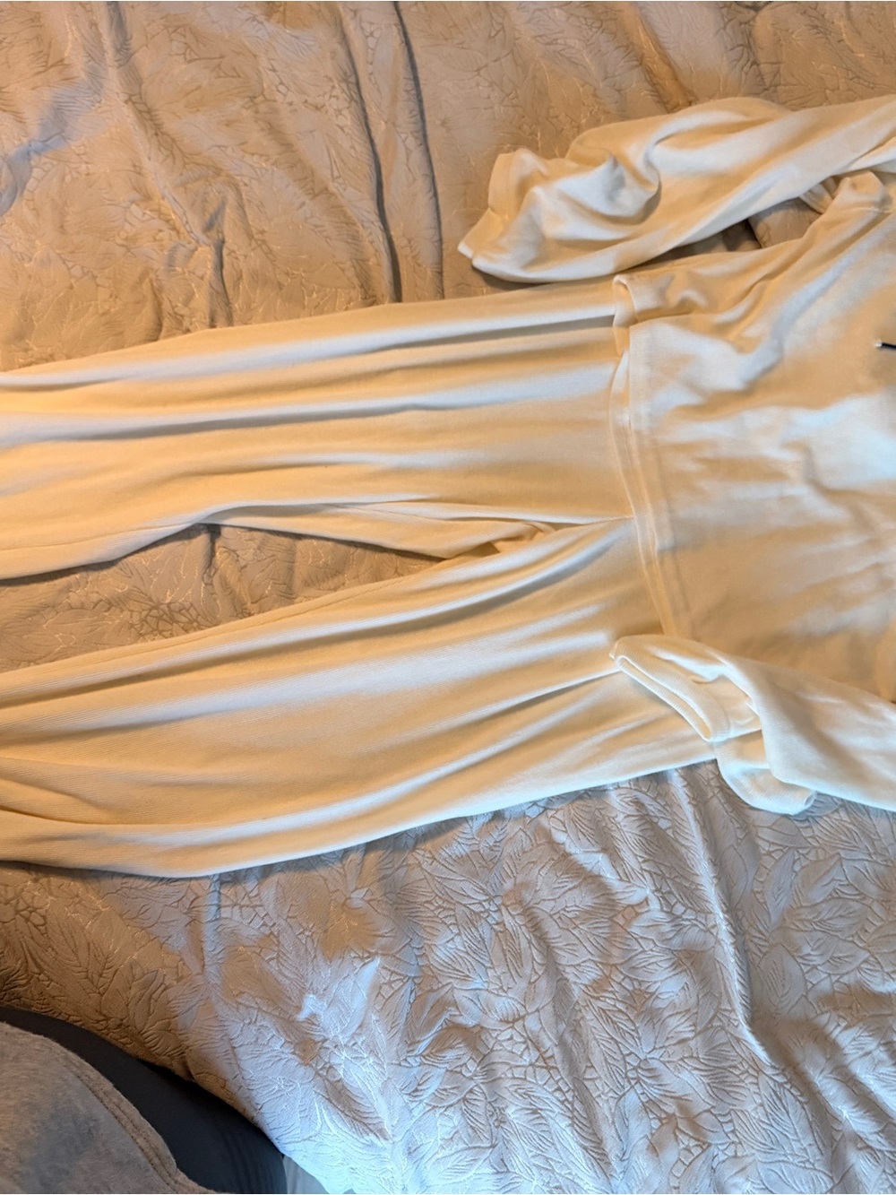 T.J.Maxx Cream Wide-Leg Track Pants and shirt set